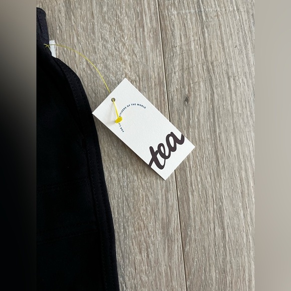 NWT Tea Collection Boys Playwear Pants Jet Black French Terry Cotton - Size 2T - Picture 3 of 9